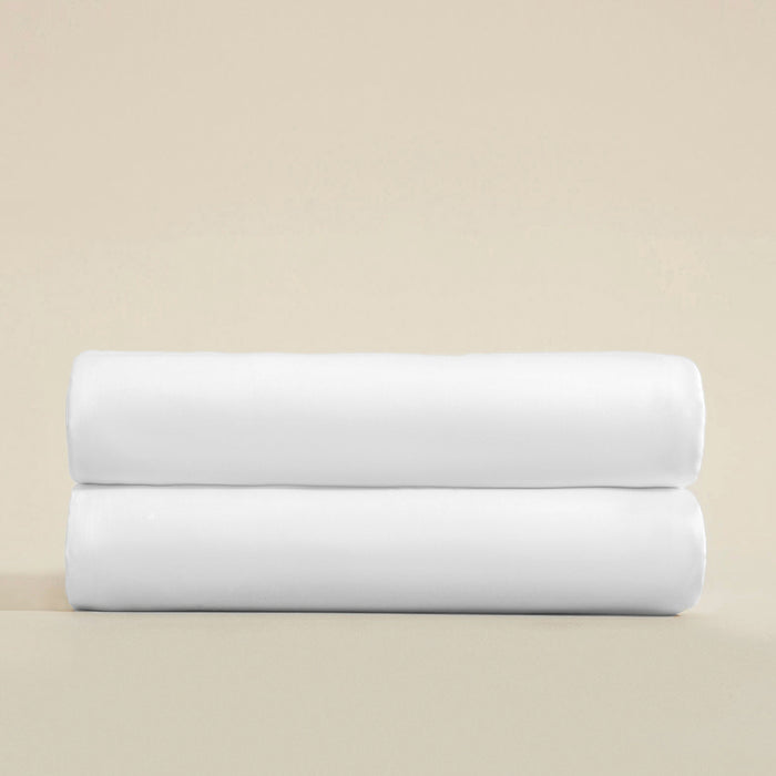 Classic Bamboo Cotton Double Bed Sheet 240x260 cm White