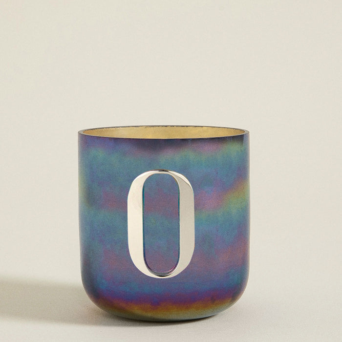 Metal Letters Scented Candle Gunmetal