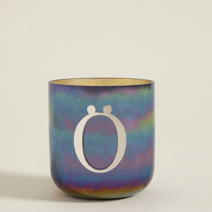 Metal Letters Scented Candle Gunmetal