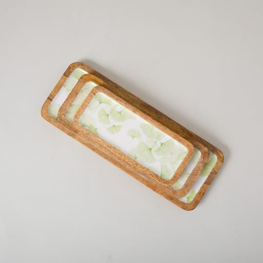 Ginkgo Rectangle Serving Plate 40x15 Cm STANDART