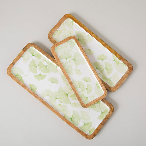 Ginkgo Rectangle Serving Plate 40x15 Cm STANDART