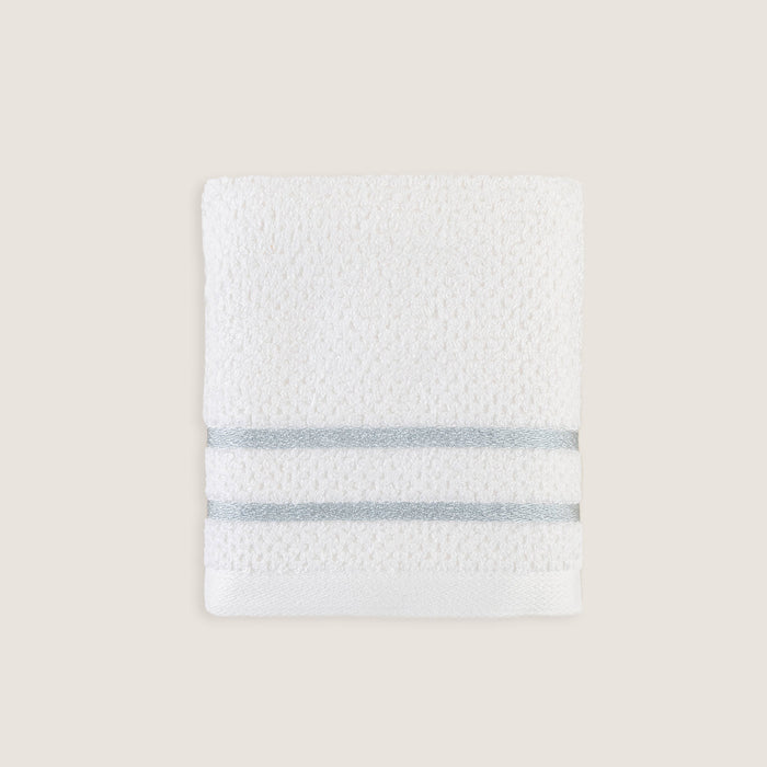 Anton Hand Towel 30x50 cm WHITE/LIGHT AQUA