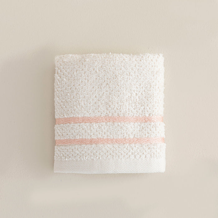 Anton Hand Towel 30x50 cm Ecru-Pink