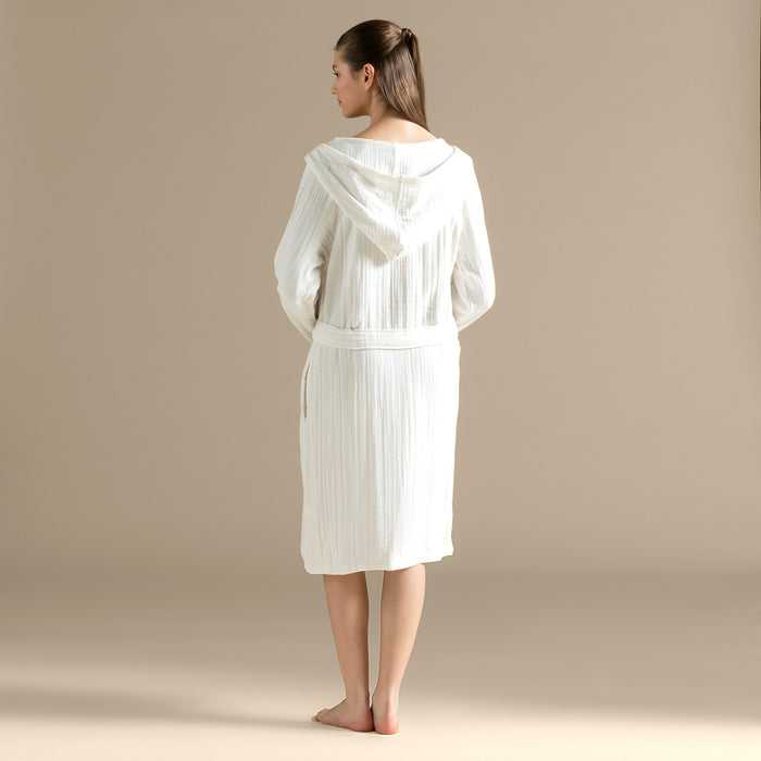 Armin Unisex Bathrobe White