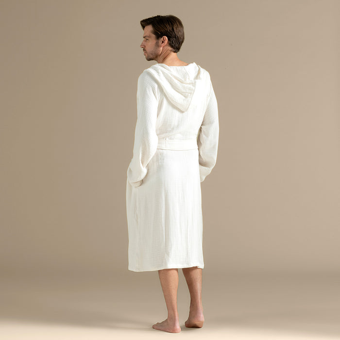 Armin Unisex Bathrobe White