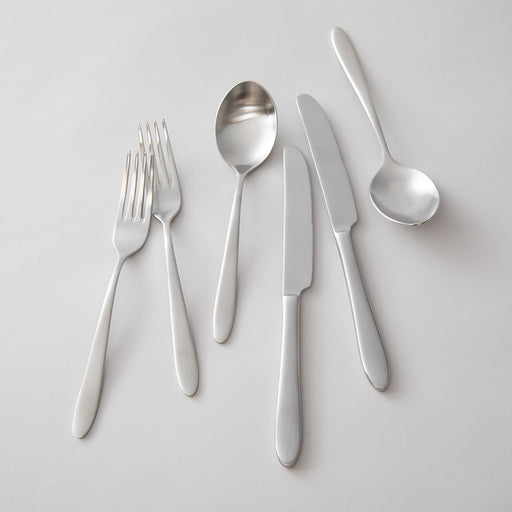 Davis 18 Pieces Dessert Cutlery Set Matte Silver