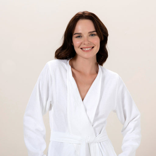 Crystal Women Bathrobe White