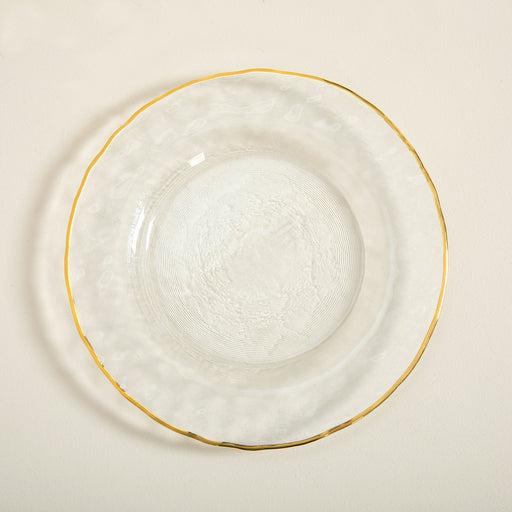 Ice  Plate 22 cm TRANSPARENT/GOLD