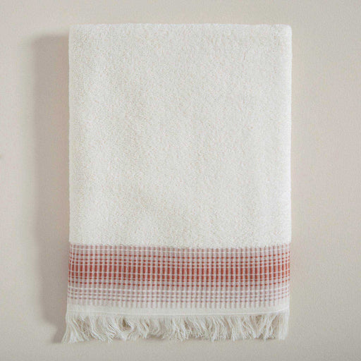 Endi Towel 70*140 ECRU/DARK SALMON