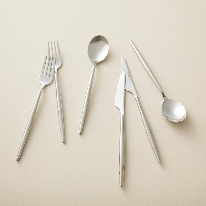 Elina 18 Pieces Dessert Cutlery Set Shine Silver