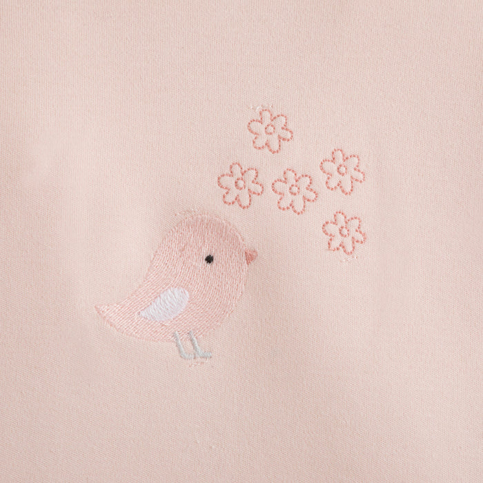 Bird Single Long Sleeve Tops Pink