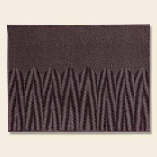Zigzag Cotton decorative Carpet 150x200  cm Brown
