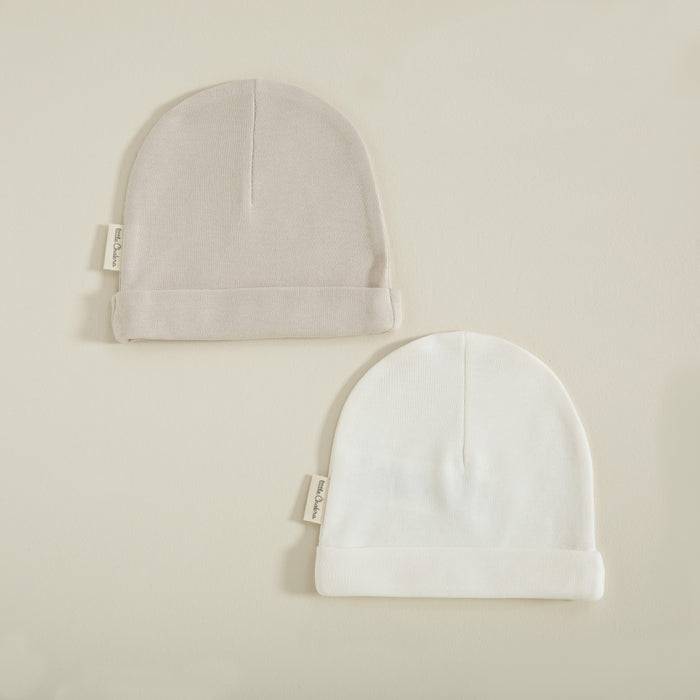 Organic Hat Set Stone/Ecru