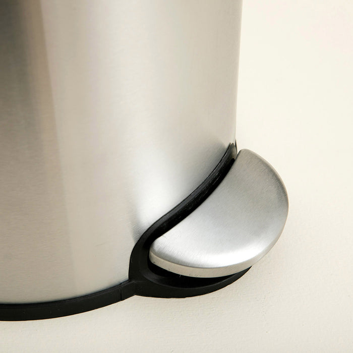 Belgi Waste Bin 12 Lt Silver