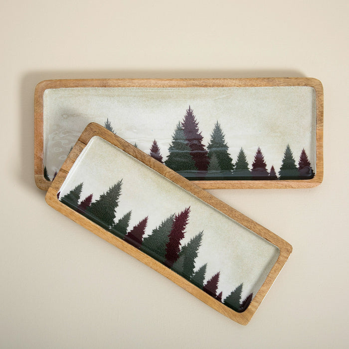 Pino Rectangular Serving Plate 40x15 Cm Natural