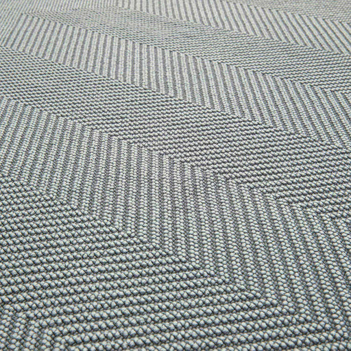 Zigzag Cotton decorative Carpet 150x200  cm ACIK GRI