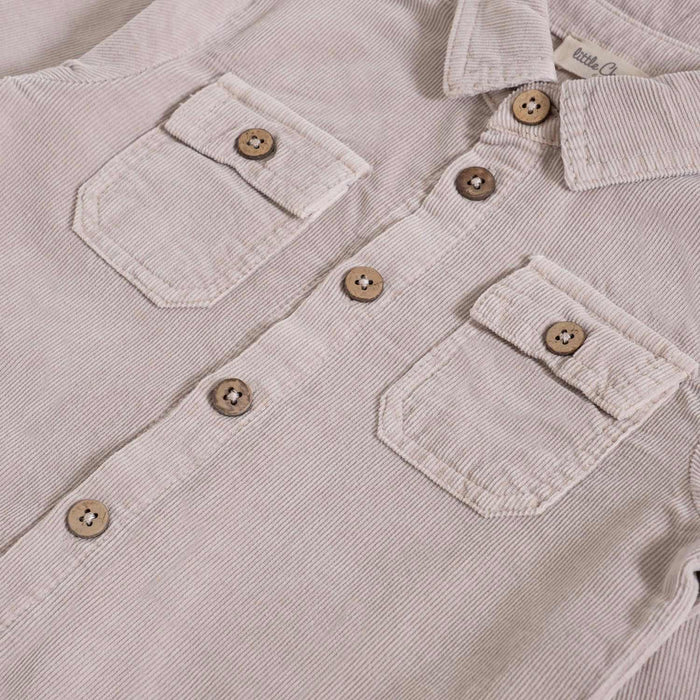 Baby Bear Shirt With Pocket Beige