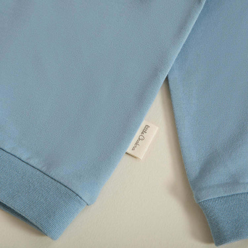 Tiny House  Sweatshirt With Collar Detail Blue