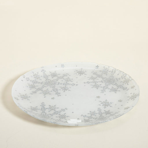Buz New Year Charger 33 Cm White-Light Grey