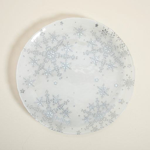 Buz New Year Charger 33 Cm White-Light Grey