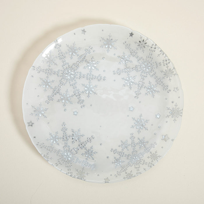 Buz New Year Charger 33 Cm White-Light Grey