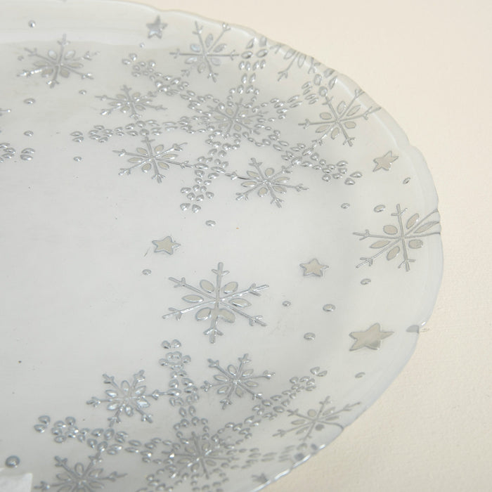 Buz New Year Charger 33 Cm White-Light Grey