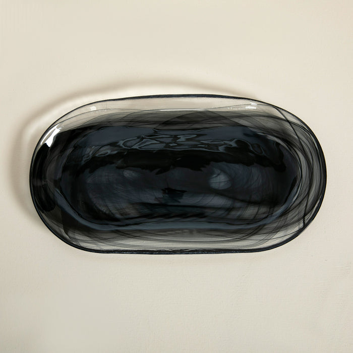 Duman Serving Plate 35 Cm Smoke