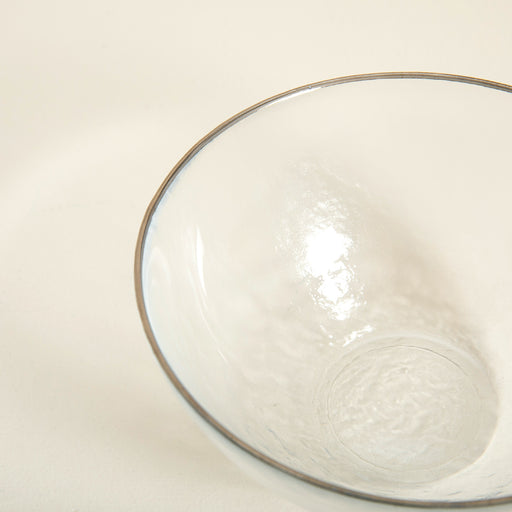 Ice Bowl Silver Rim 16 cm TRANSPARENT/SILVER