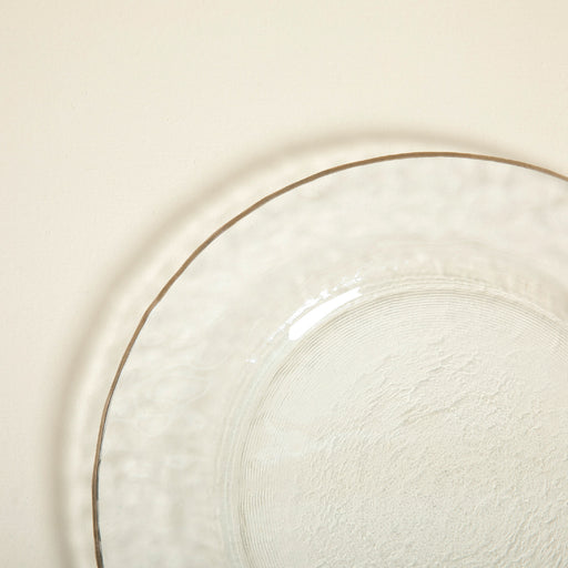 Ice Charger Silver Rim 32 cm TRANSPARENT/SILVER