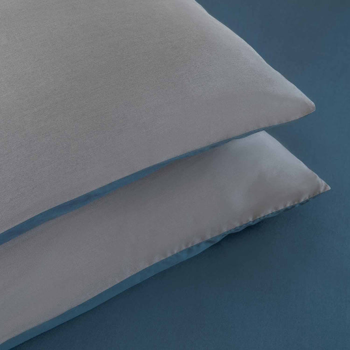 Bettie Duvet Cover Set King Size 230x220 cm BLUE/DARK GREY
