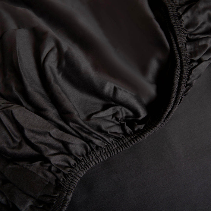 Alana Fitted Sheet King Size 200x200 cm Anthracite