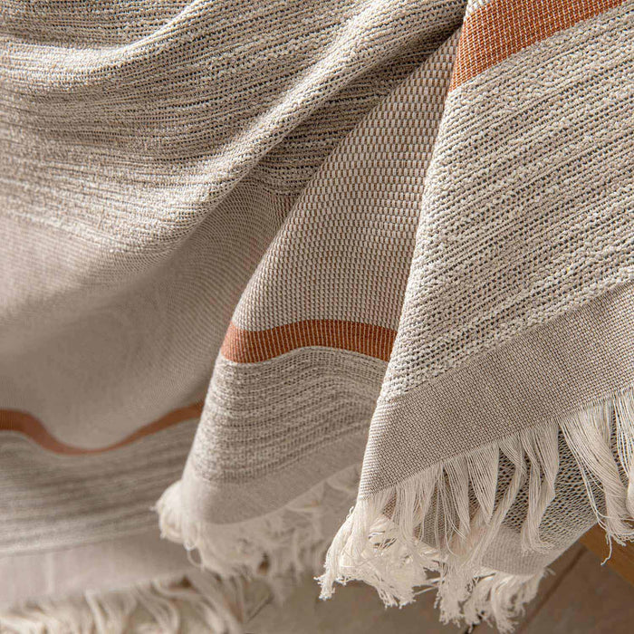 Adriene Throw 140x190 cm Natural/Cınnemon