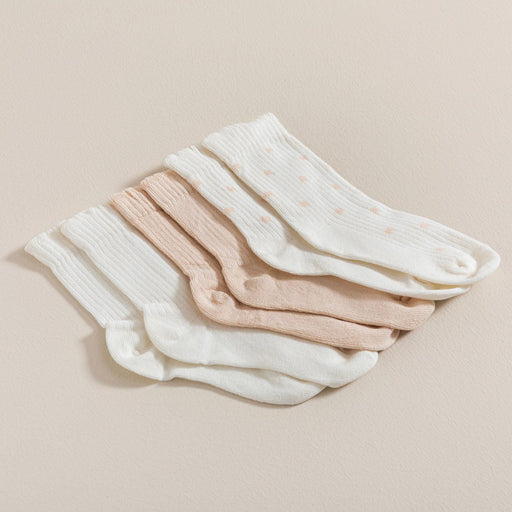 Party 3 Pcs Ruffled Socks Ecru