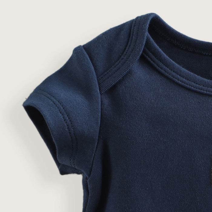 Marine Newborn Short Sleeve Body Navy Blue