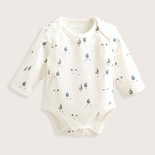Marine Newborn Long Sleeve Body Ecru
