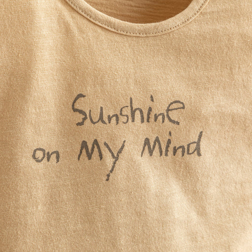 Golden Hour Sun Printed Tshirt Cream