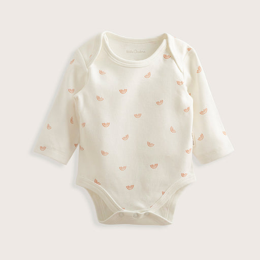 Rainbow Newborn Long Sleeve Body Ecru