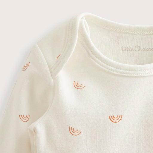 Rainbow Newborn Long Sleeve Body Ecru