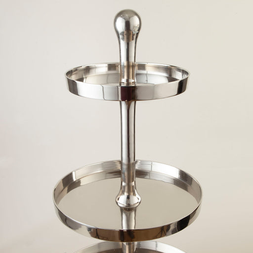 Glam Decorative Stand in 3 Layers M Silver