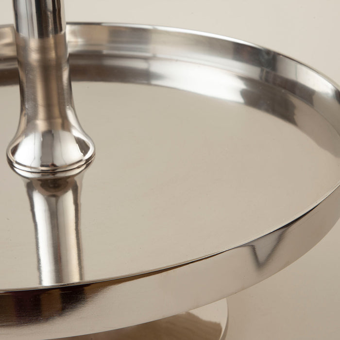 Glam Decorative Stand in 3 Layers M Silver