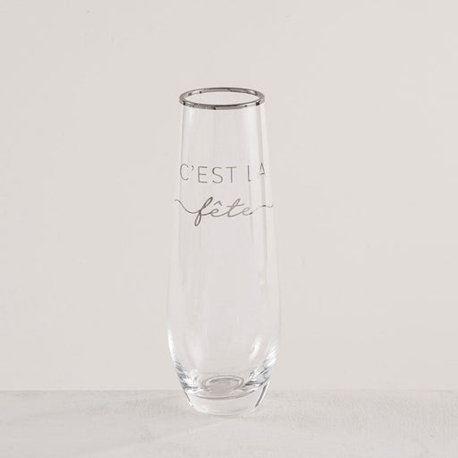 Festa Drinking Glass 3 TRANSPARENT/SILVER