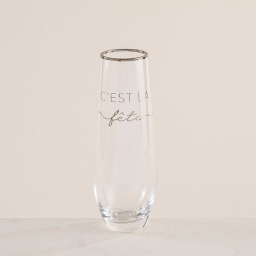 Festa Drinking Glass 3 TRANSPARENT/SILVER