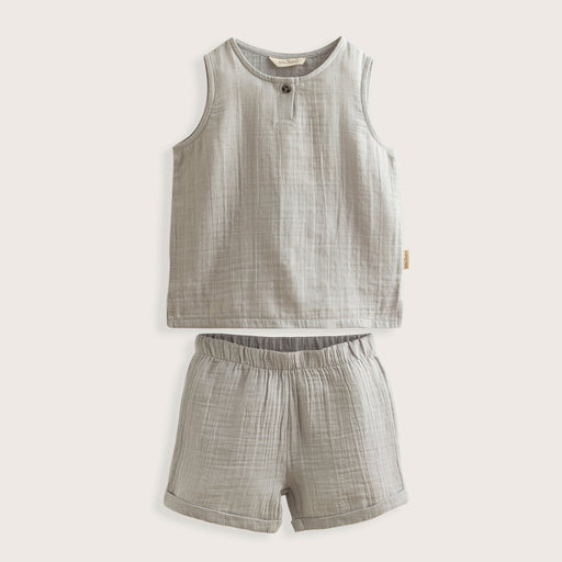 Pyjama Sleeveless Top&Bottom Set Grey