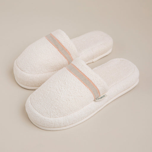 Derin Unisex Slipper Ecru/Mango