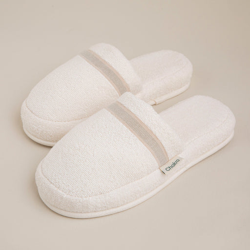 Derin Unisex Slipper Ecru/Green