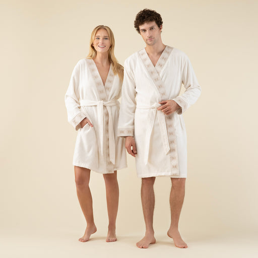 Marigold Unisex Bathrobe Ecru
