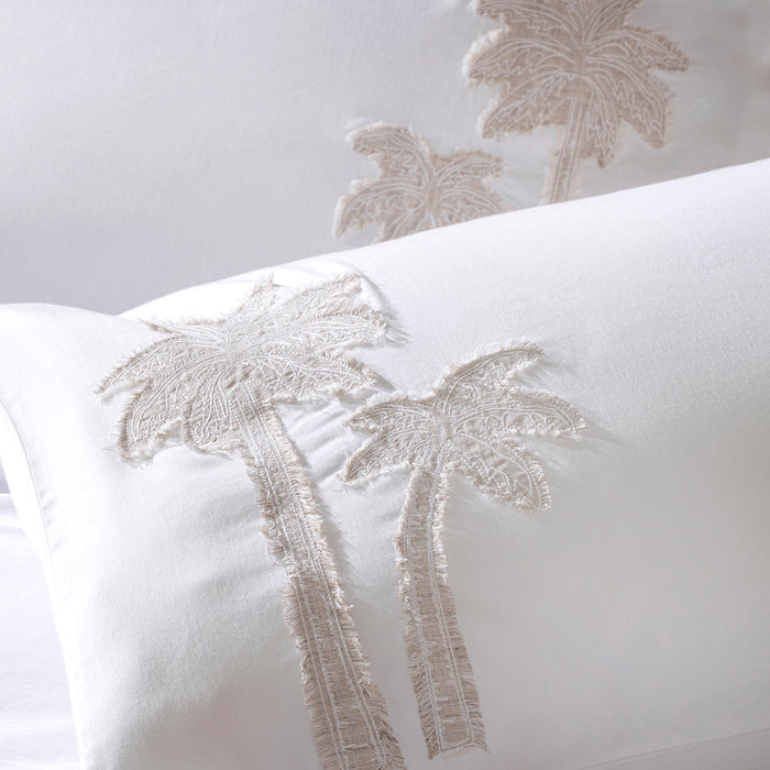 Palmin Duvet Cover King Size 230x220 cm Ecru