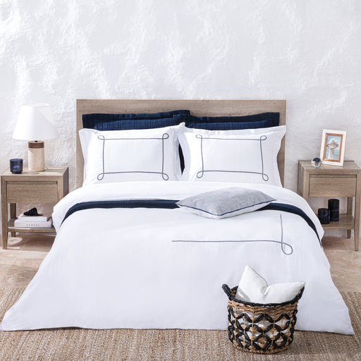 Linde Duvet Cover Set King Size 230x220 cm White