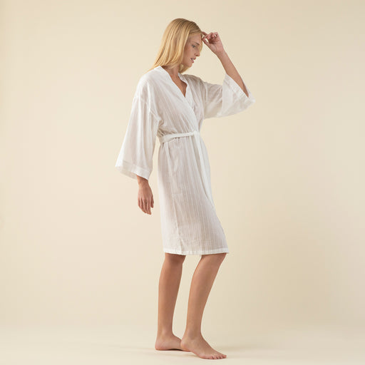Fougere Morning Gown Ecru