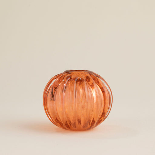 Bubble Glass Vase Orange Orange